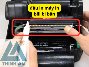 đầu in máy in bill bị bẩn