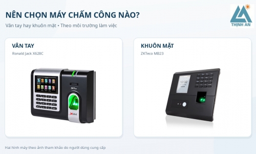 Máy Chấm Công Vân Tay Hay Khuôn Mặt – Nên Chọn Loại Nào Cho Văn Phòng Và Nhà Xưởng?